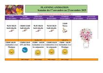 du 17 au 23 novembre